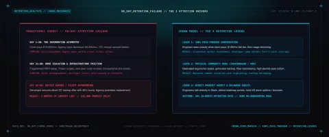 Why Offshore Developers Quit After 90 Days: 3 Retention Levers for 94% Retention